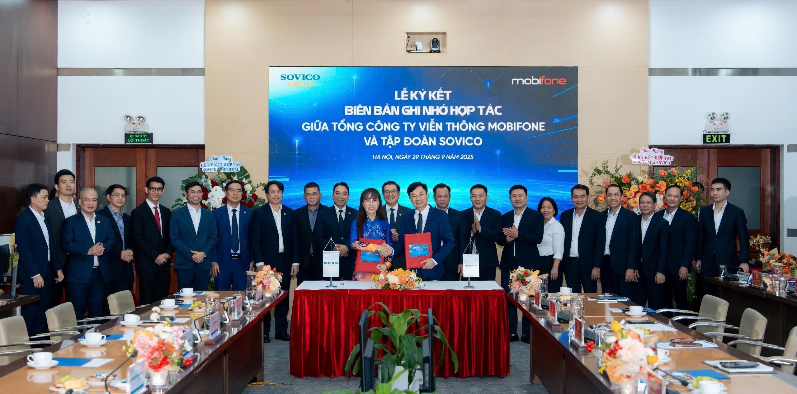 MOBIFONE VÀ SOVICO HỢP TÁC XÂY DỰNG HỆ SINH THÁI CÔNG NGHỆ ĐA TIỆN ÍCH